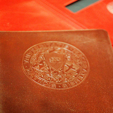 student's record book wallet